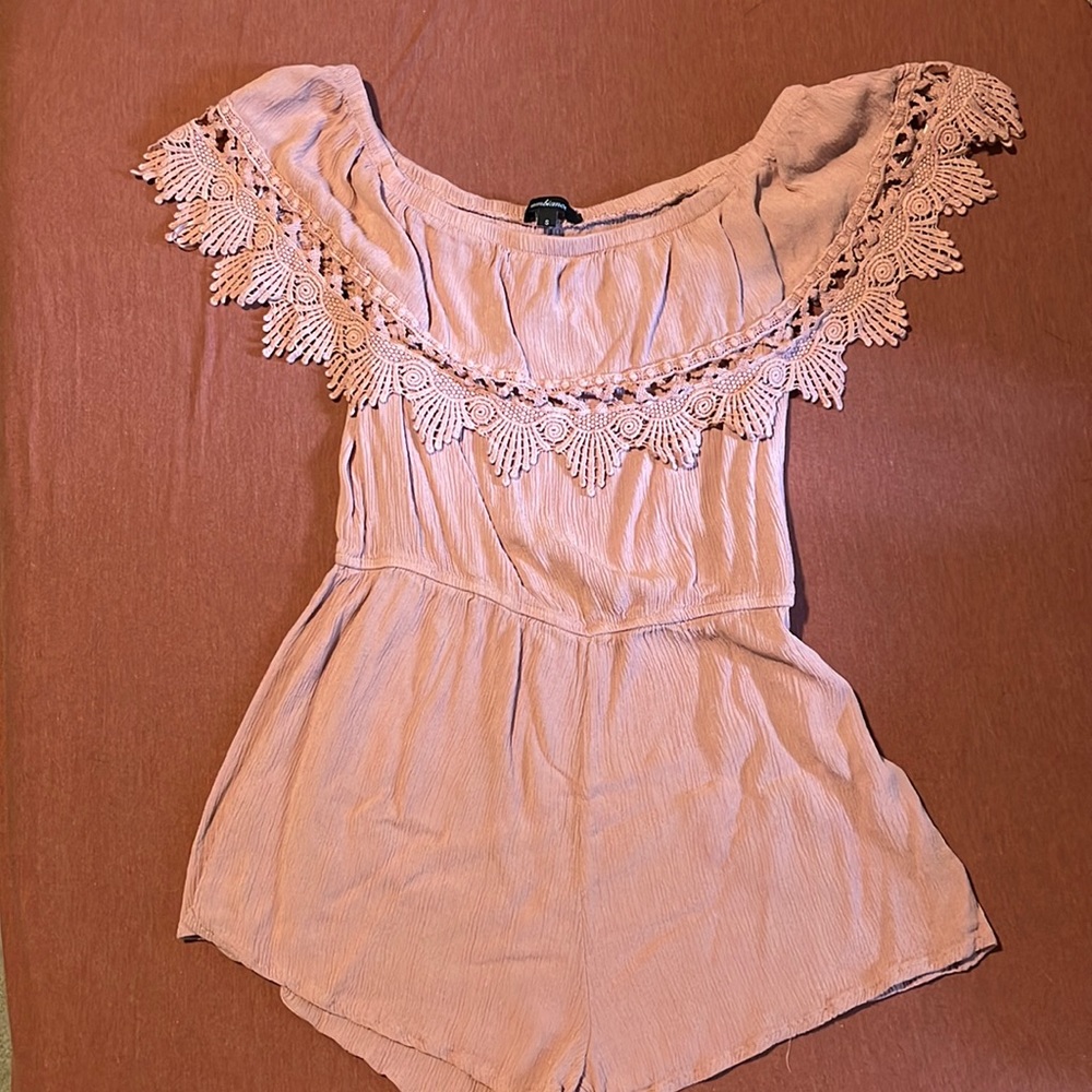 Ambiance Romper with crochet top